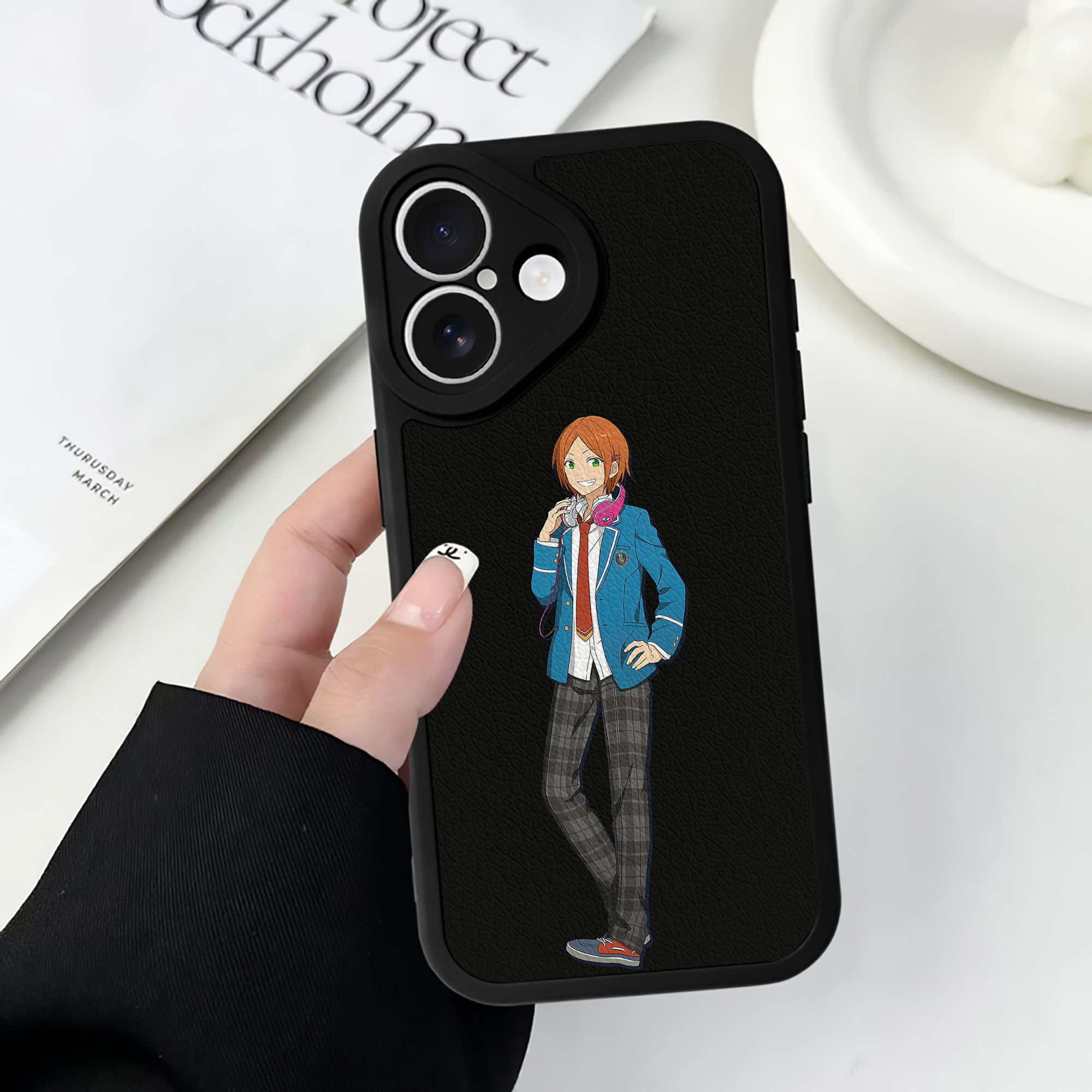 （画像用） あんさんぶるスターズ! Ensemble Stars 【iPhone 16シリーズ対応】シリコンスマホケース（レザー調） 材質：シリコン